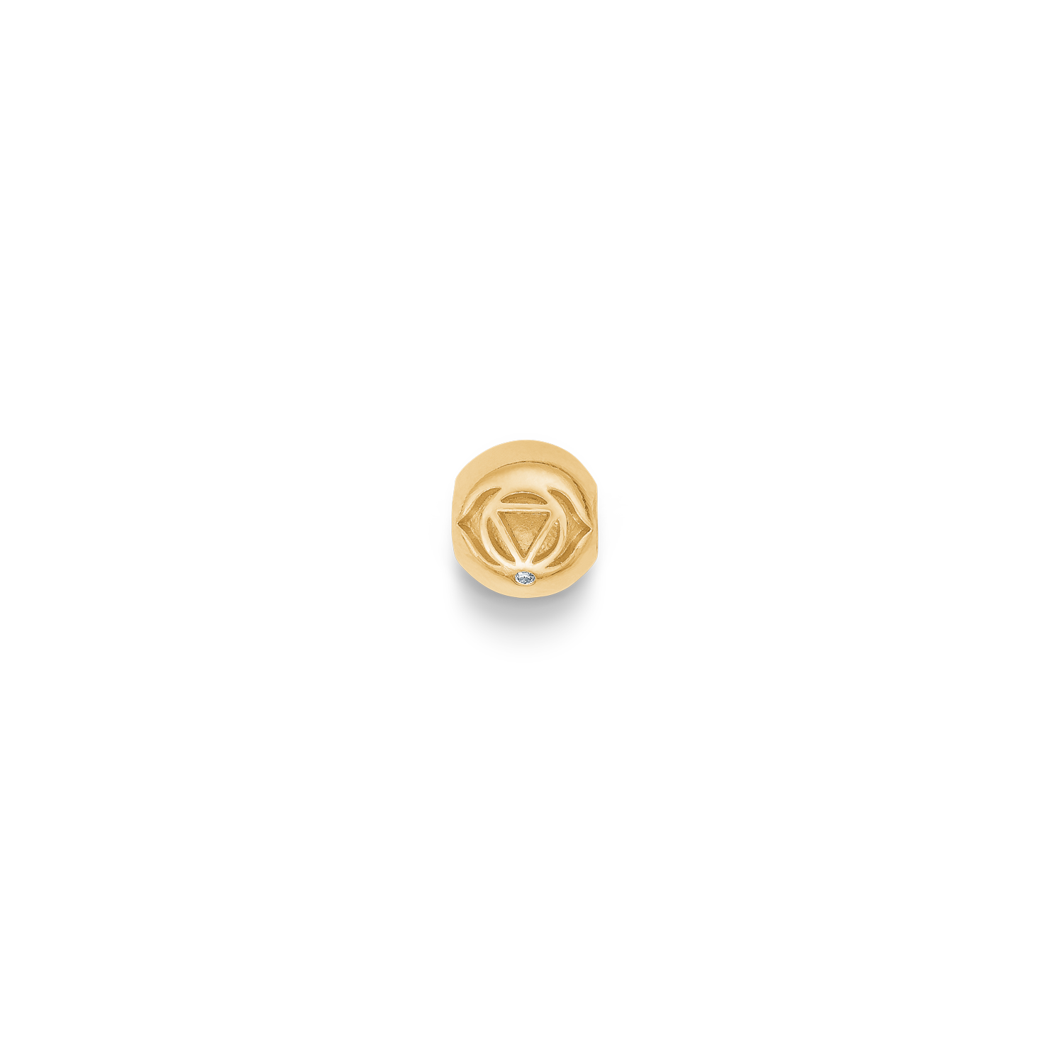Inner Peace Tredje Øye Chakra Perle - 18kt Gult Gull