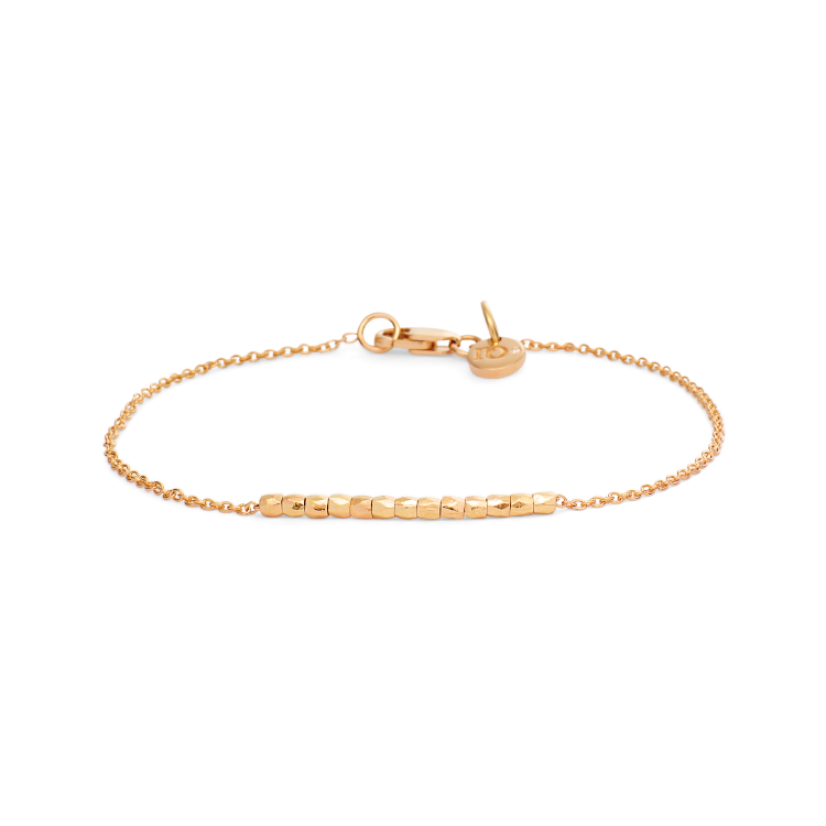 Rock Beads Me Armbånd - 18kt Gult Gull