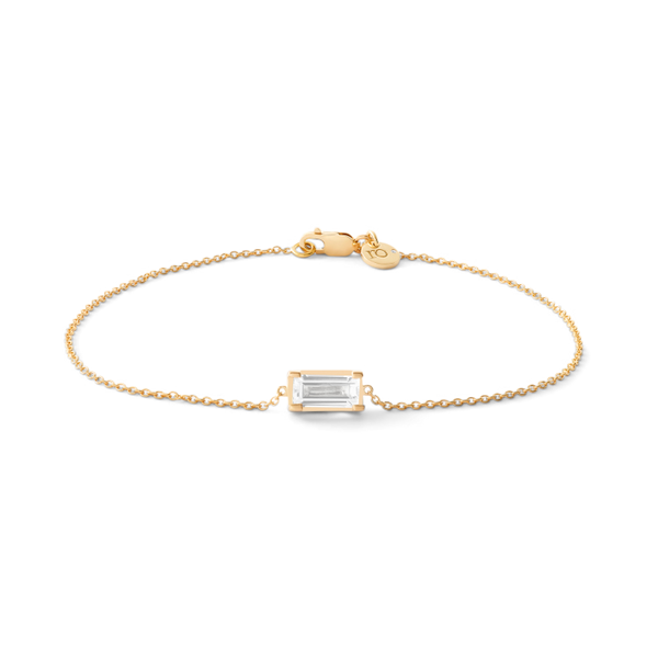 Nord White Bracelet - 18kt Yellow Gold