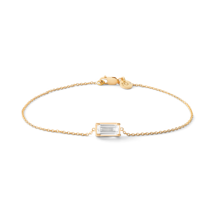 Nord White Bracelet - 18kt Yellow Gold