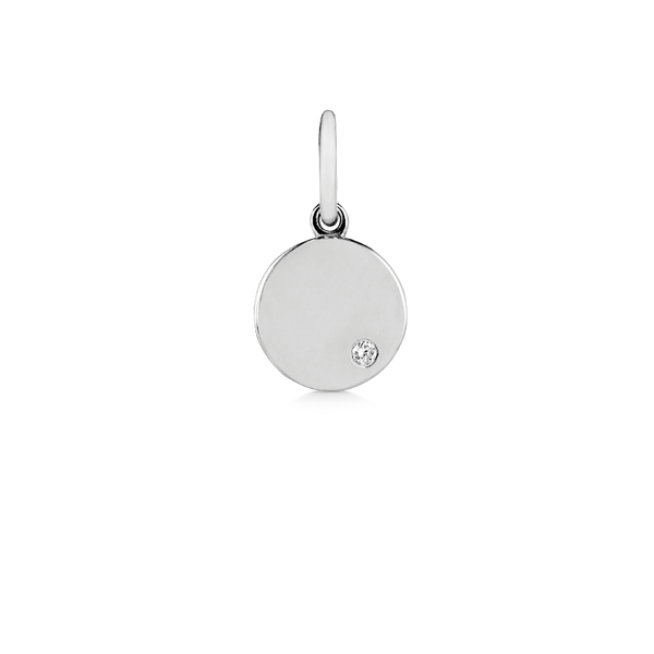 Rock Pendant - 18kt White Gold