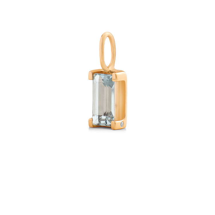 Nord Blue Pendant - 18kt Yellow Gold