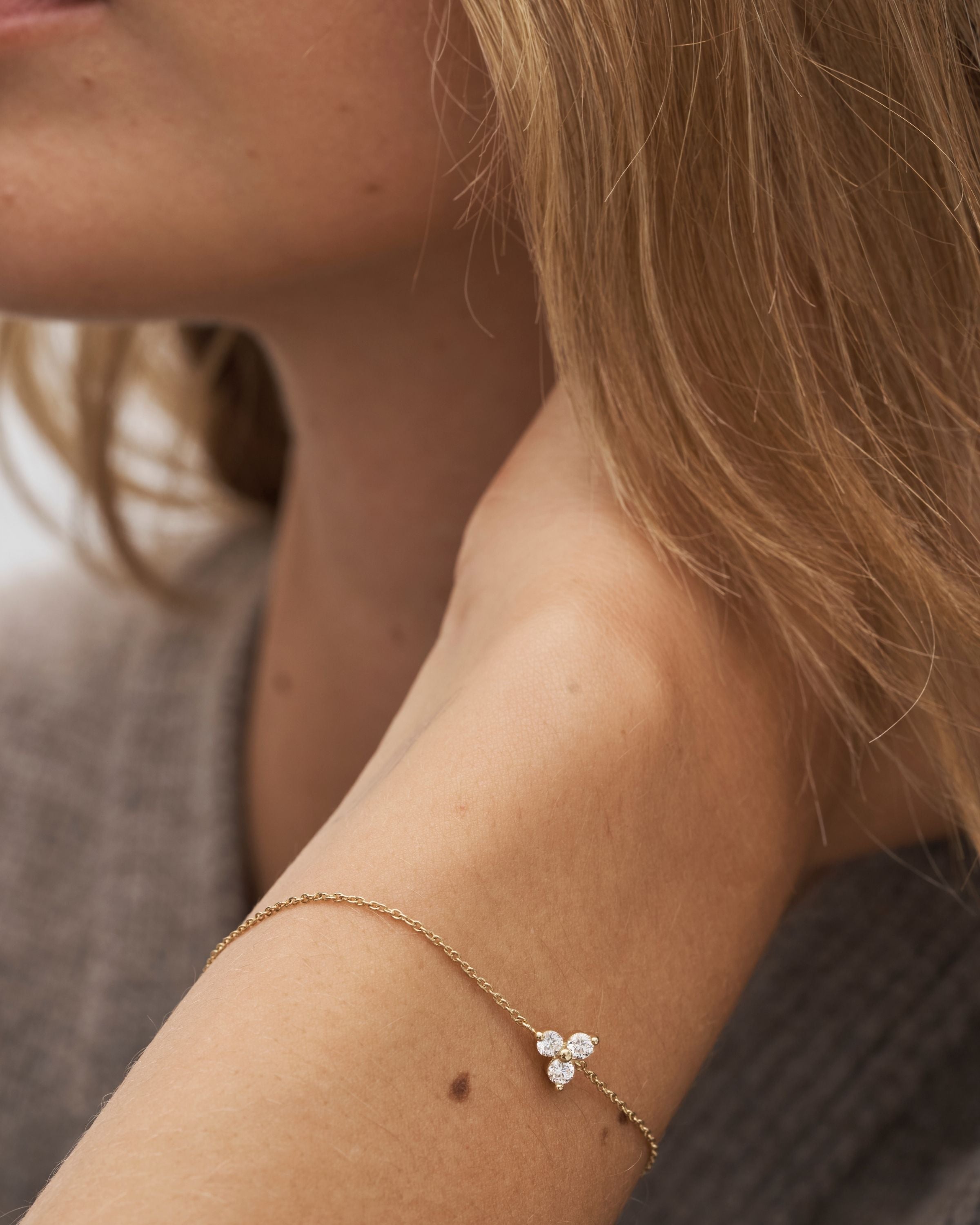 Fryd Diamant Armbånd - 18kt Gult Gull
