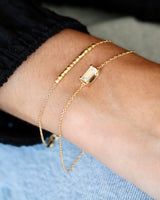 Nord White Bracelet - 18kt Yellow Gold