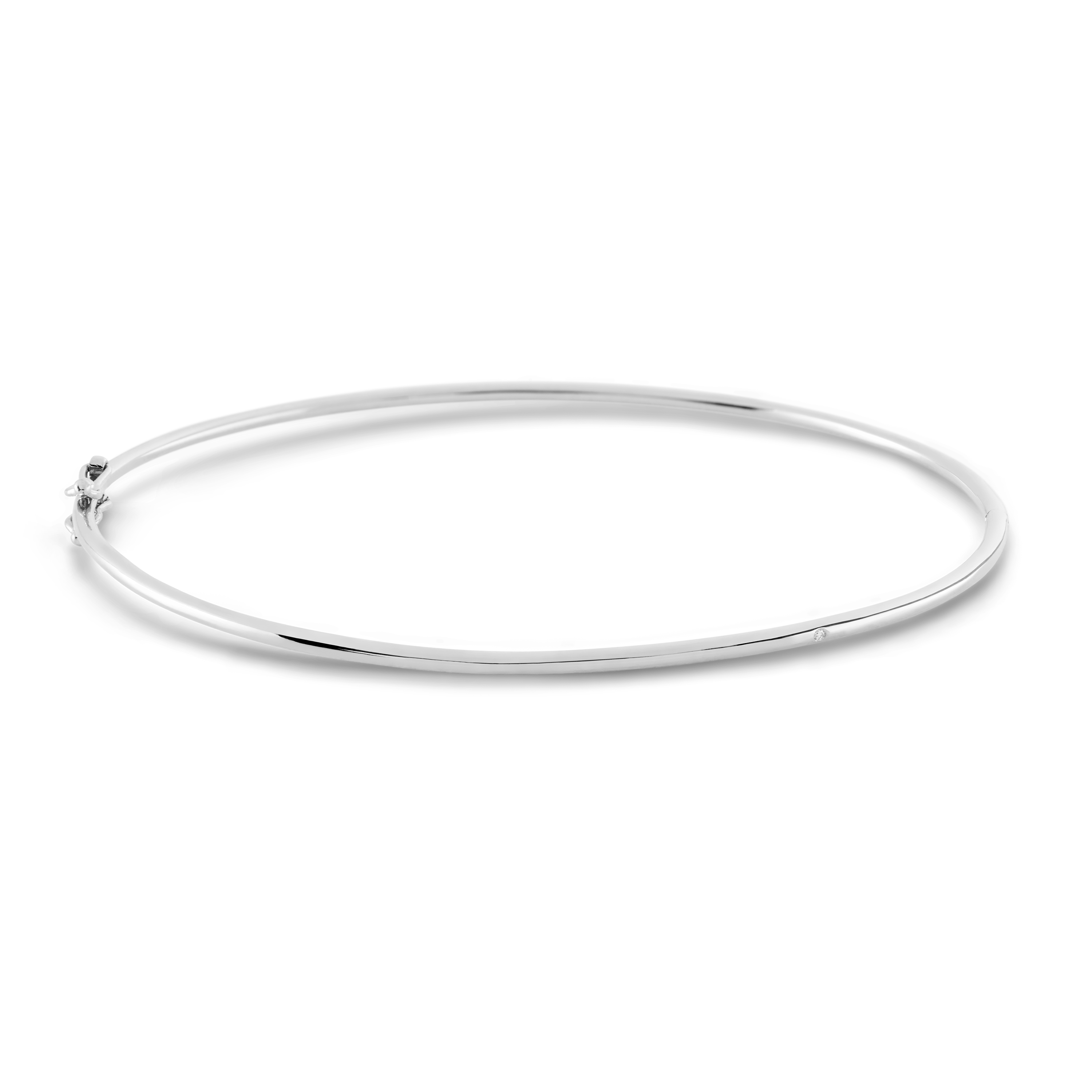Raw armring - 18kt Hvitt Gull