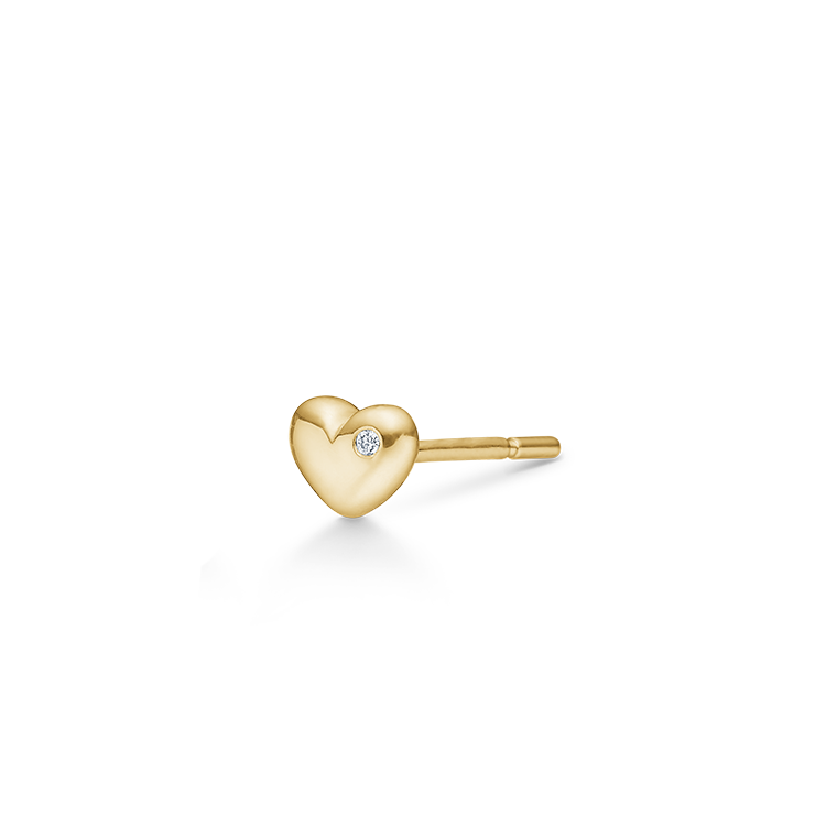 Rock My Heart Øredobb - 18kt Gult gull