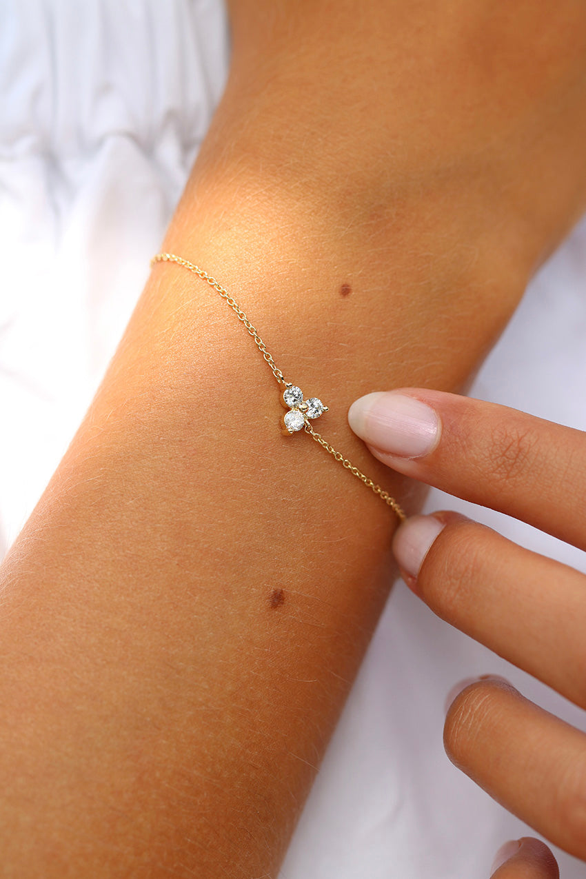 Fryd Diamant Armbånd - 18kt Gult Gull