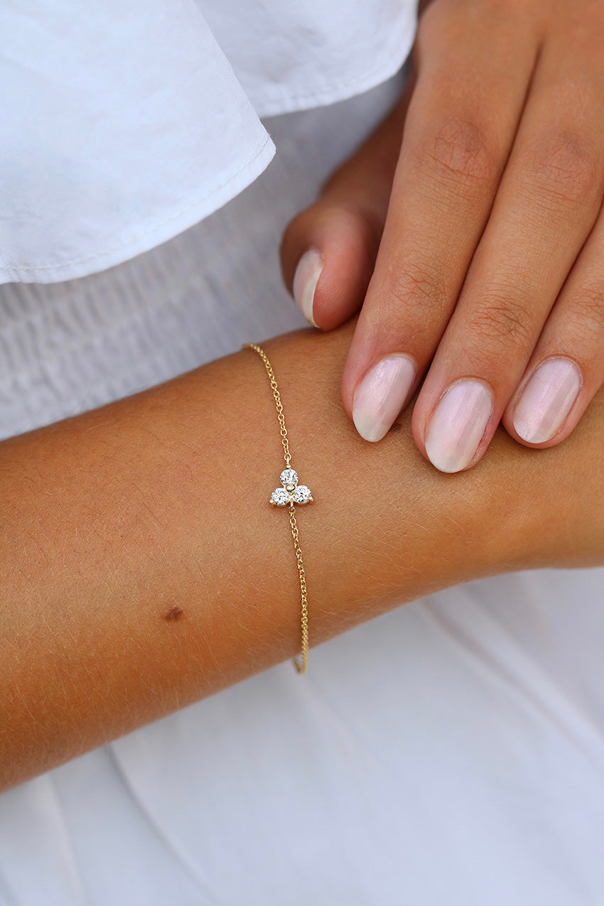 Fryd Diamant Armbånd - 18kt Gult Gull