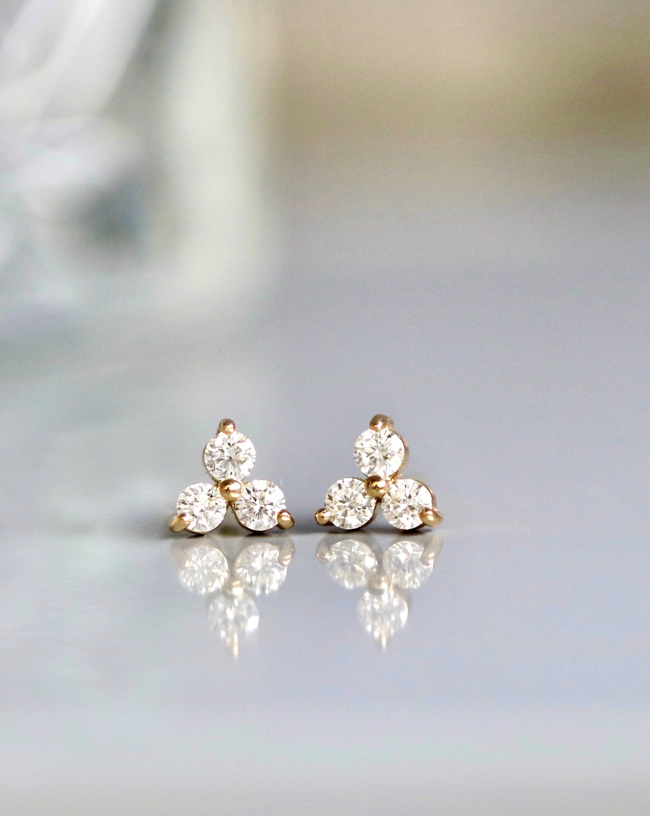 Fryd Diamant Øredobb S - 18kt Hvitt Gull