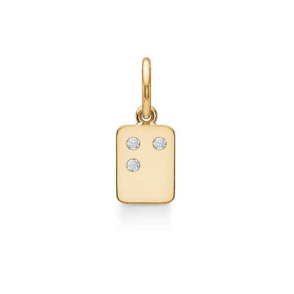 My Secret F Pendant - 18kt Yellow Gold