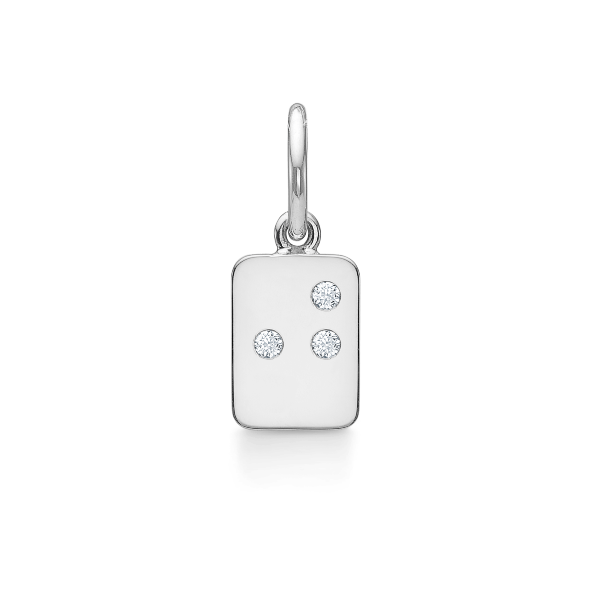 My Secret J Pendant - 18kt White Gold