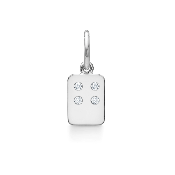 My Secret G Pendant - 18kt White Gold