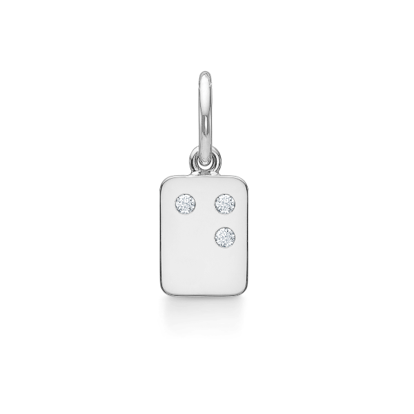 My Secret D Pendant - 18kt White Gold