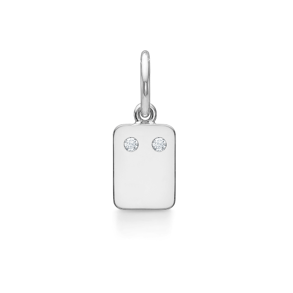 My Secret C Pendant - 18kt White Gold