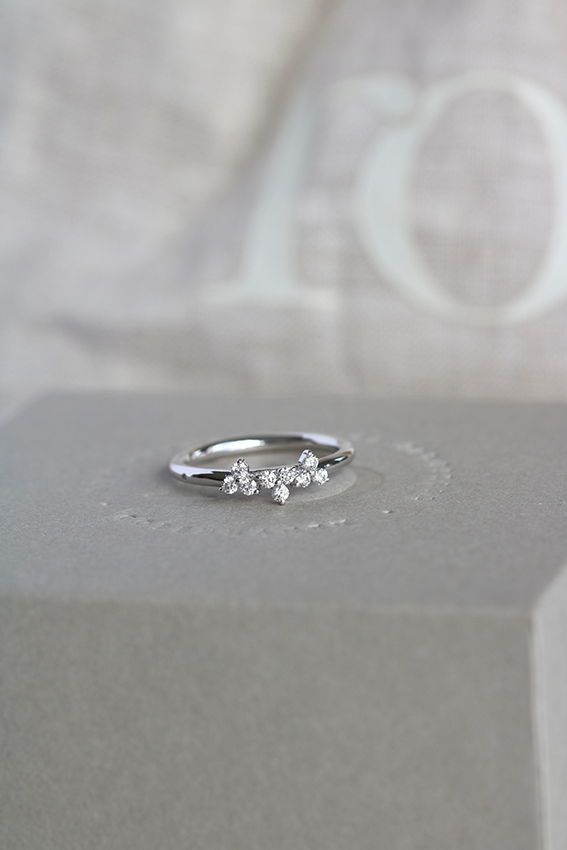 Fryd Diamantring M - 18kt Hvitt Gull