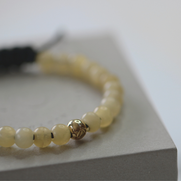 Inner Peace Solar Plexus Chakra armbånd – 18kt Gult Gull