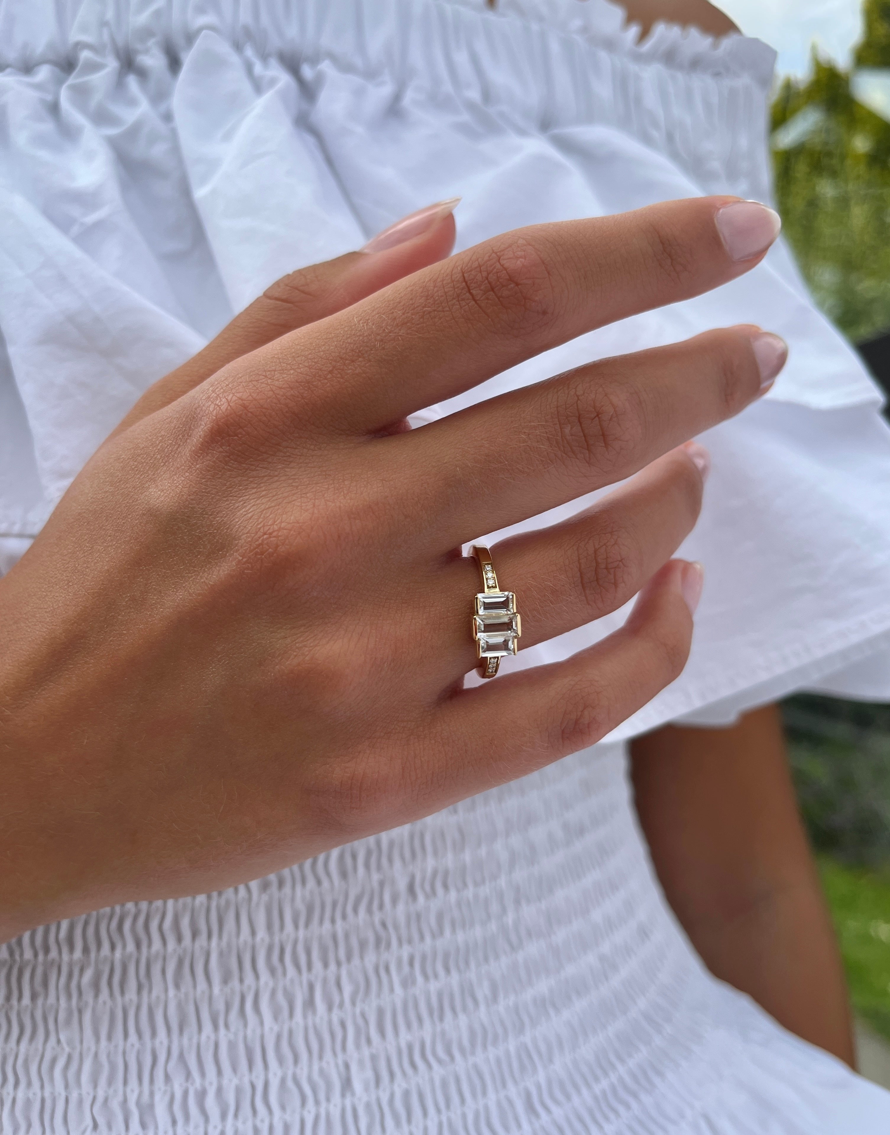 Meant to Be Her Ring Polert - 18kt Gult Gull
