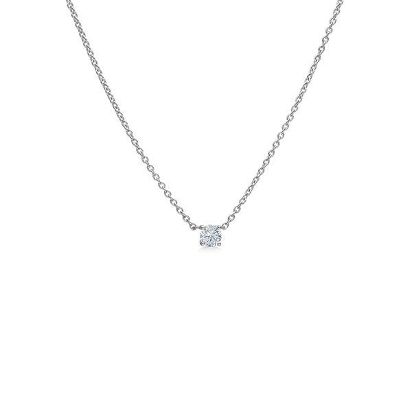 Floating Diamond necklace - 18kt White gold