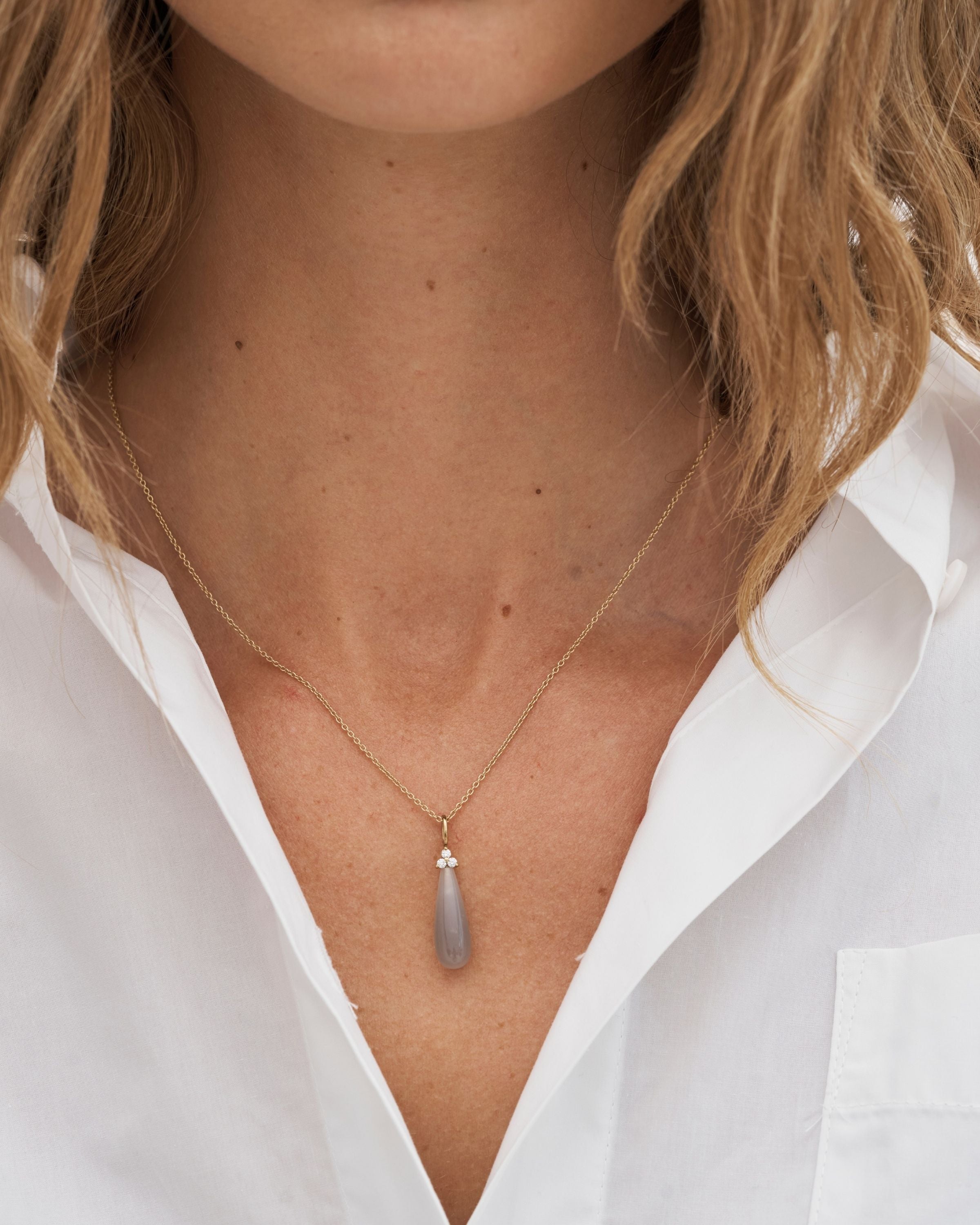 Fryd Grey Anheng - 18kt Gult Gull