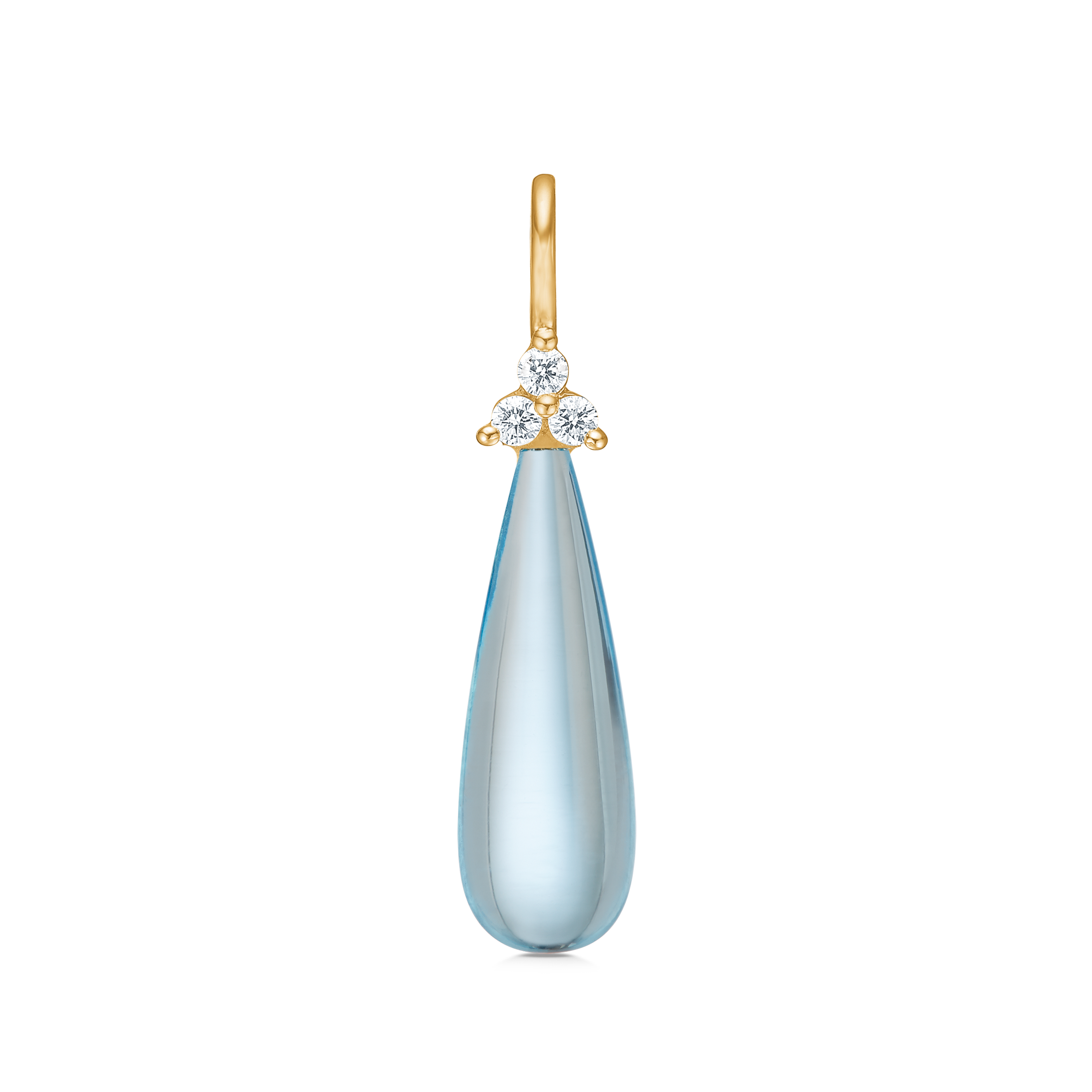 Fryd Sky Blue Anheng - 18kt Gult Gull