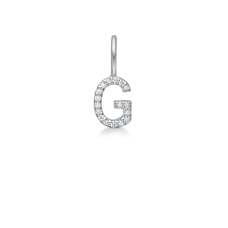 My G Diamant Anheng - 18kt Hvitt Gull