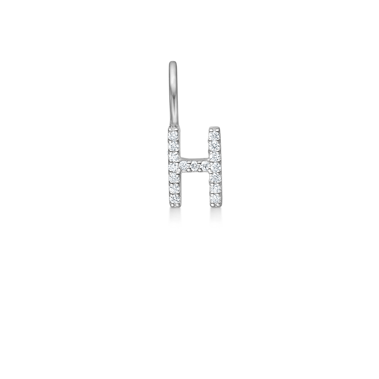 My H Diamant Anheng - 18kt Hvitt Gull