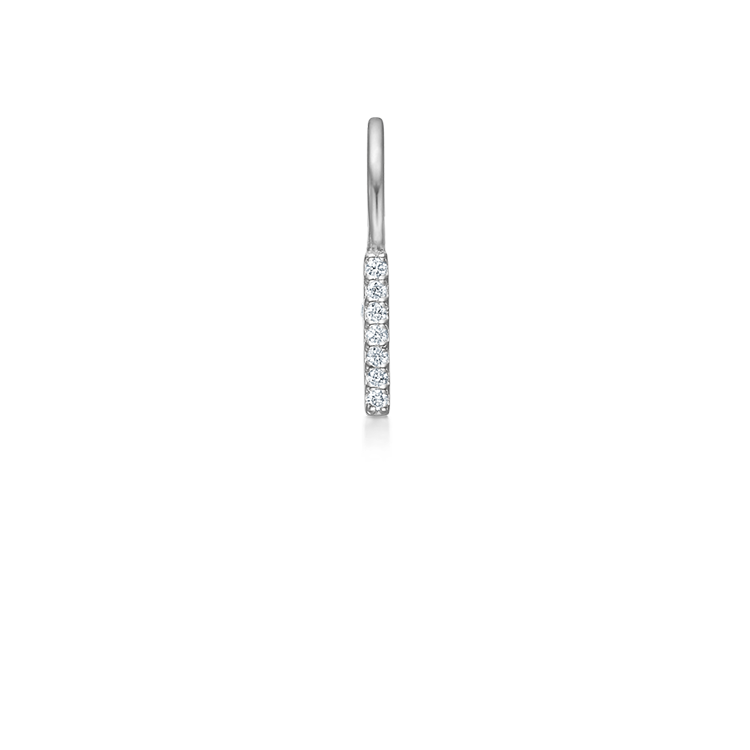 My I Diamant Anheng - 18kt Hvitt Gull