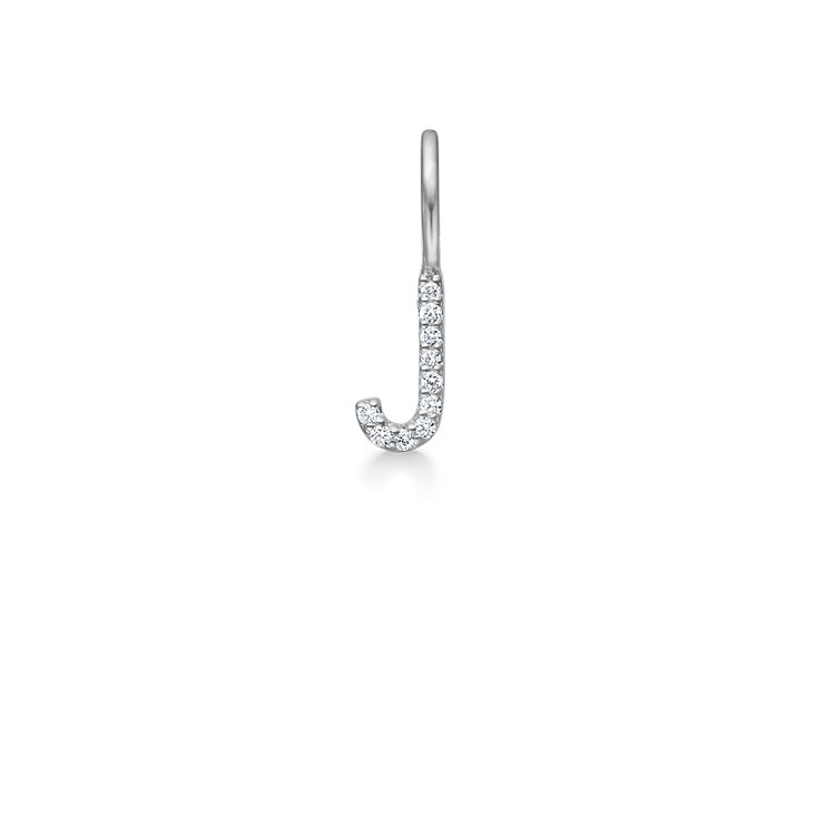 My J Diamant Anheng - 18kt Hvitt Gull