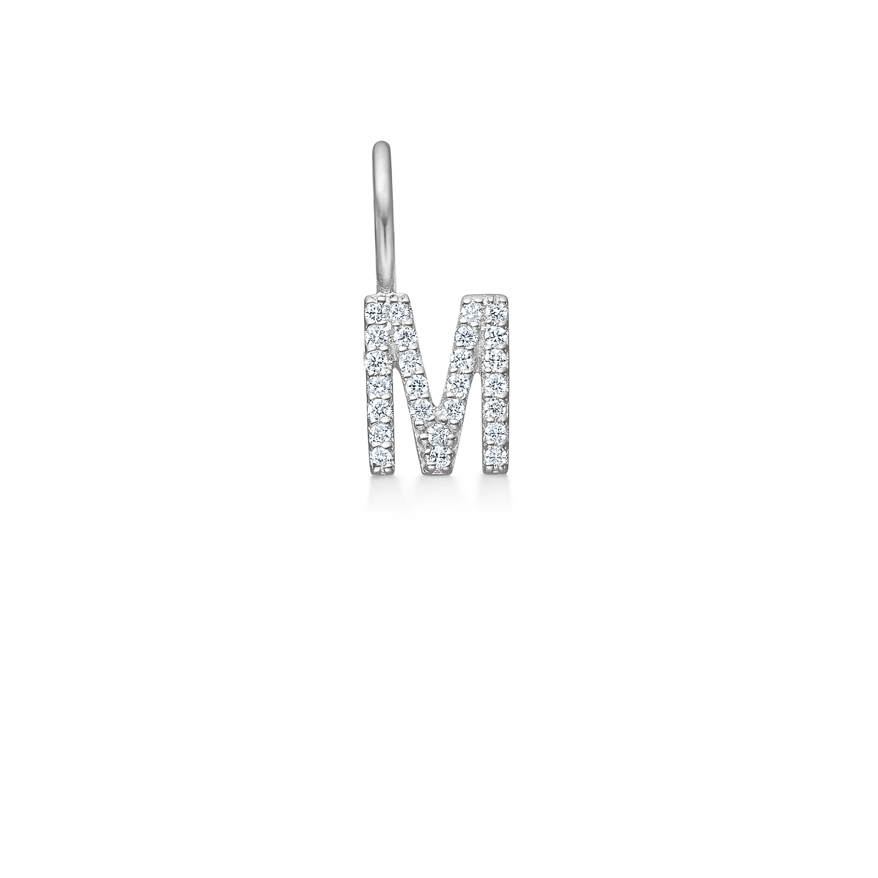 My M Diamant Anheng - 18kt Hvitt Gull