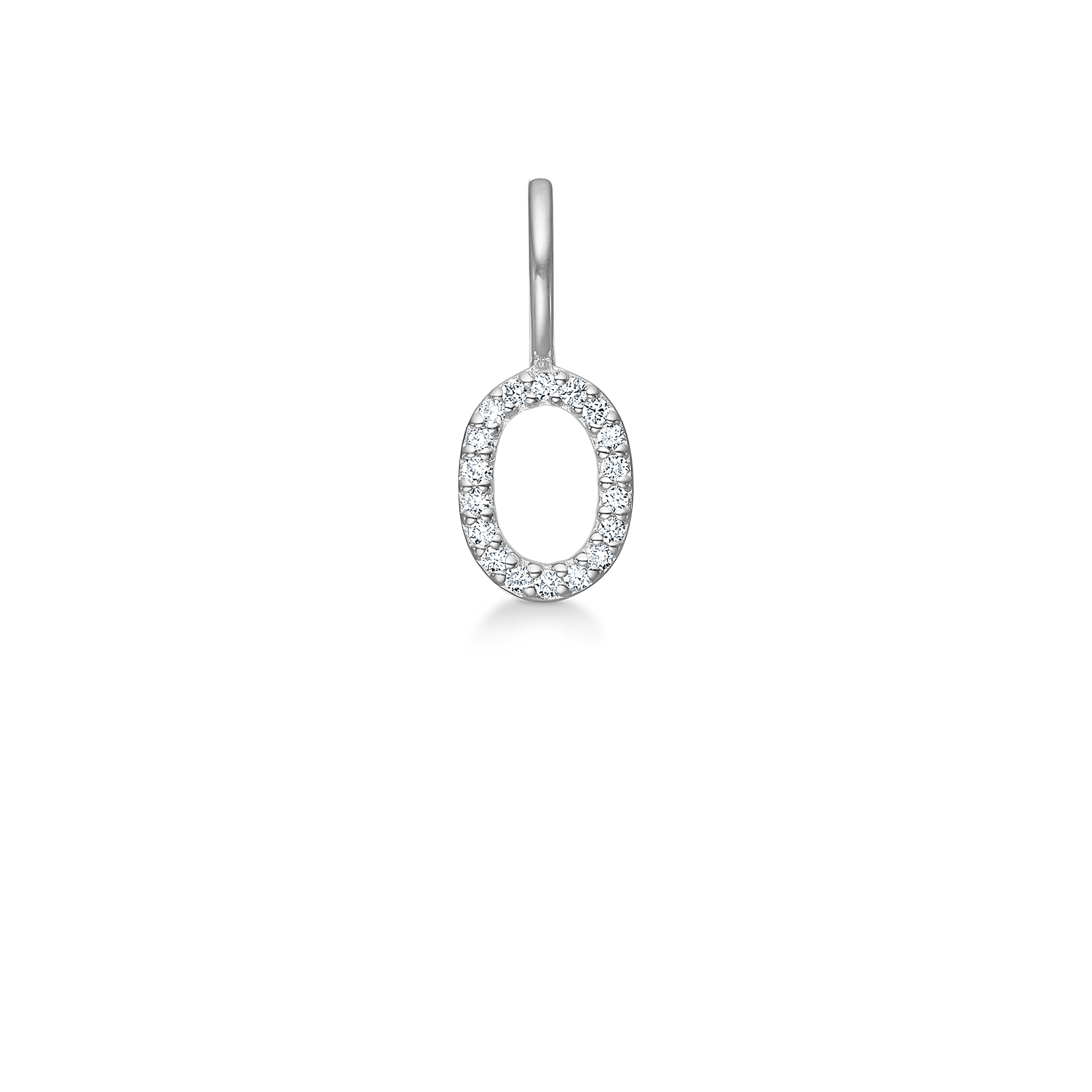 My O Diamant Anheng - 18kt Hvitt Gull