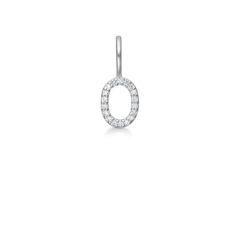 My O Diamant Anheng - 18kt Hvitt Gull