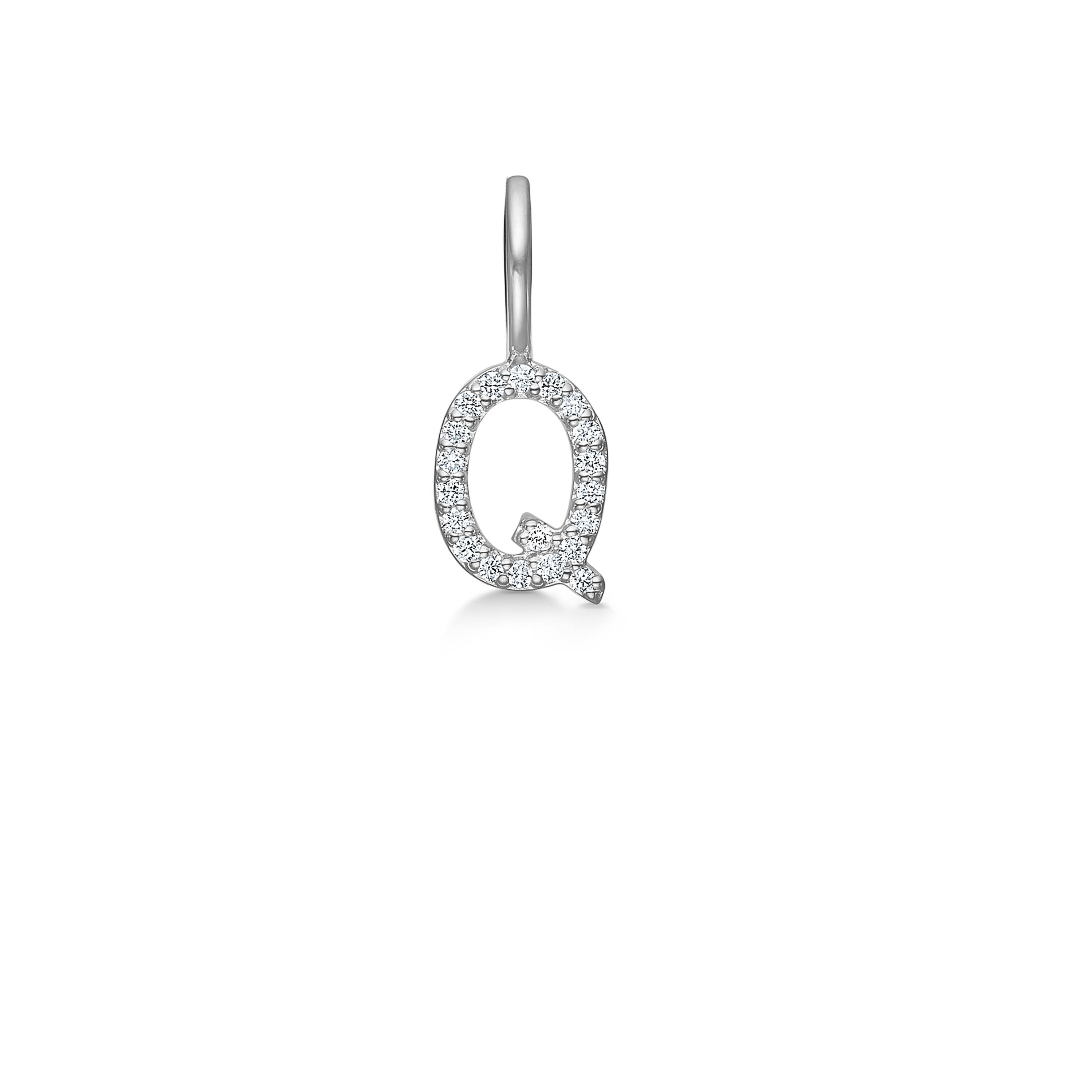 My Q Diamant Anheng - 18kt Hvitt Gull