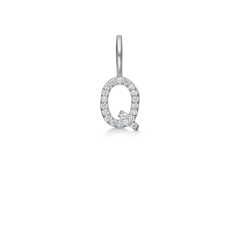 My Q Diamant Anheng - 18kt Hvitt Gull