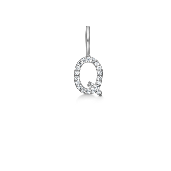 My Q Diamond Pendant - 18kt White Gold