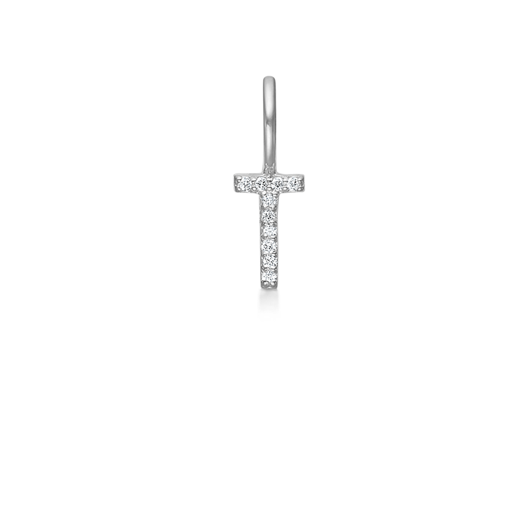 My T Diamant Anheng - 18kt Hvitt Gull