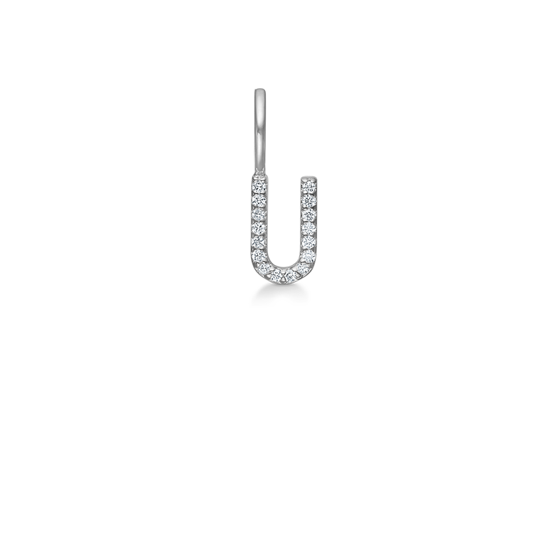 My U Diamant Anheng - 18kt Hvitt Gull