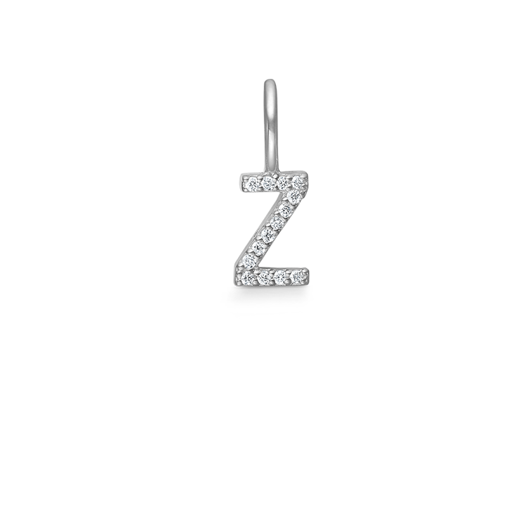 My Z Diamant Anheng - 18kt Hvitt Gull