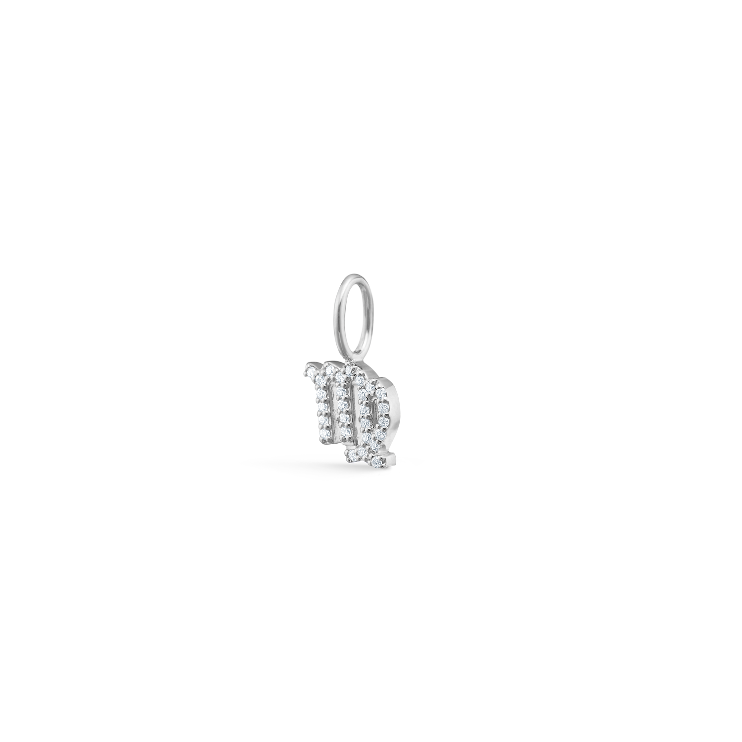 My Jomfruen Diamant Anheng - 18kt Hvitt Gull