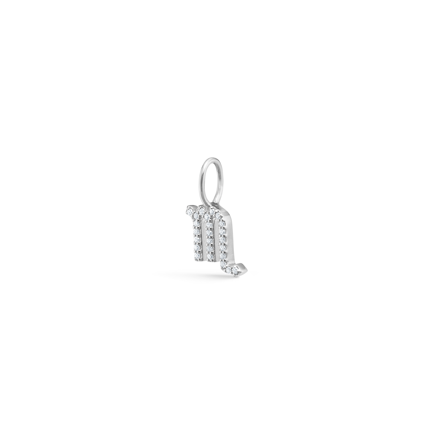 My Skorpionen Diamant Anheng - 18kt Hvitt Gull
