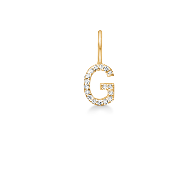 My G Diamant Anheng - 18kt Gult Gull