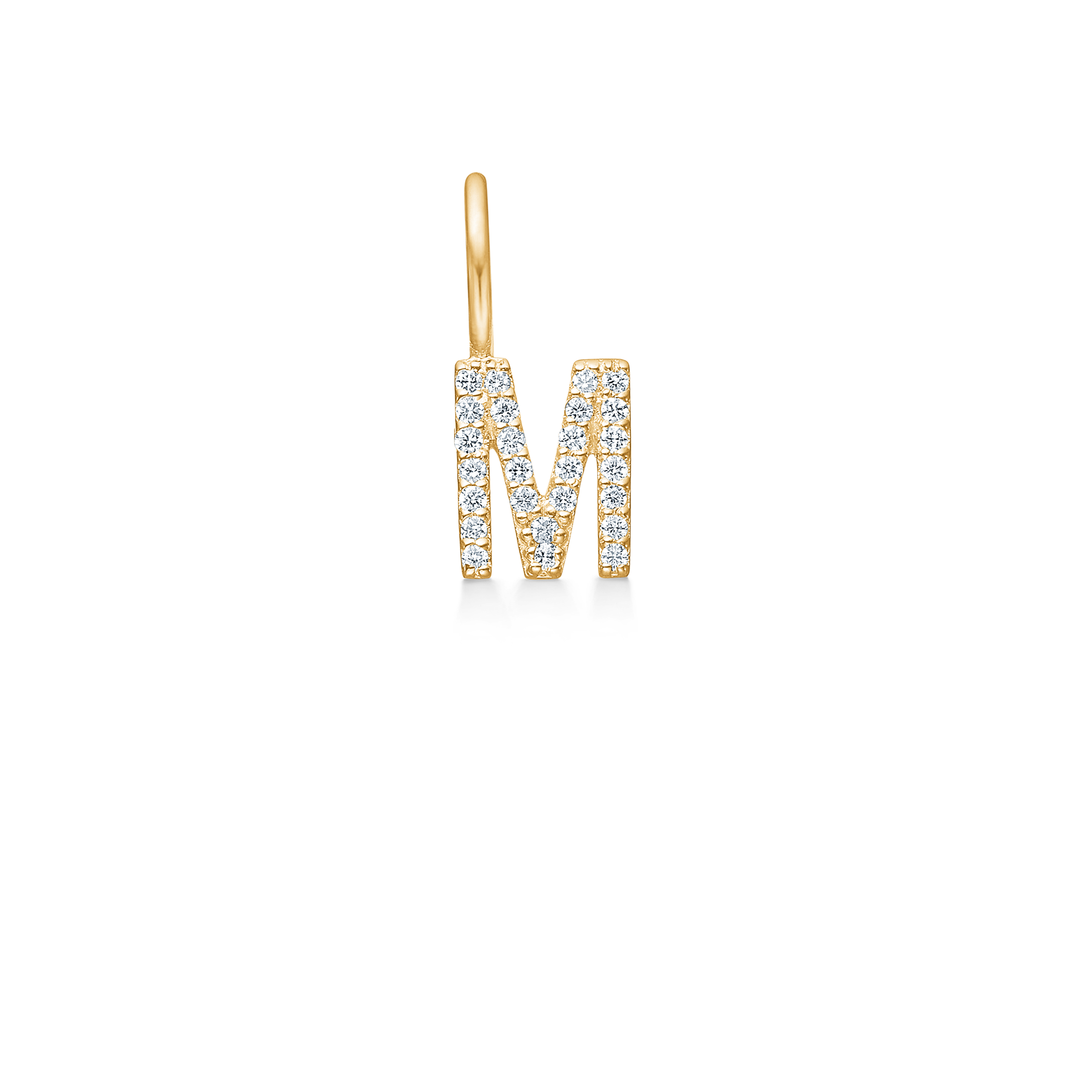 My M Diamant Anheng - 18kt Gult Gull