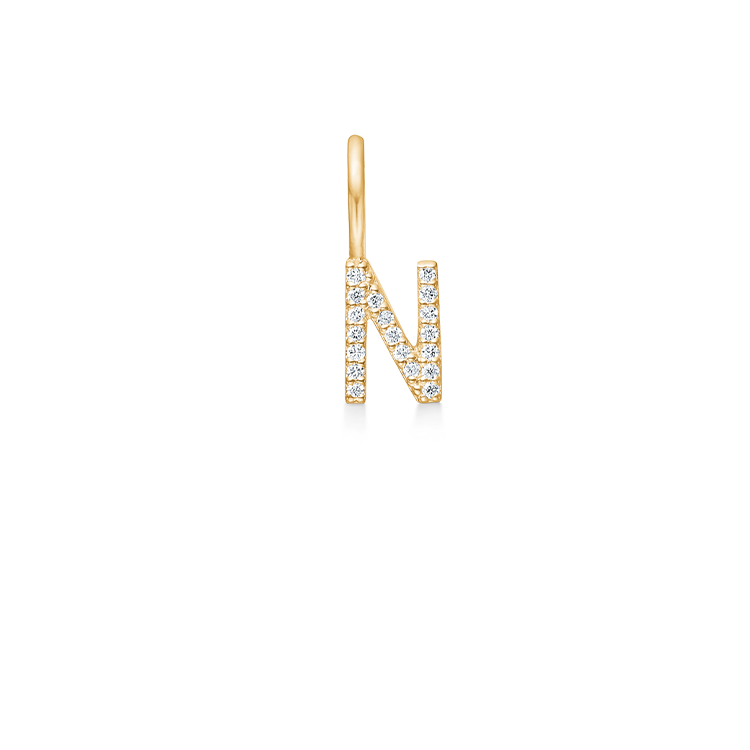 My N Diamant Anheng - 18kt Gult Gull