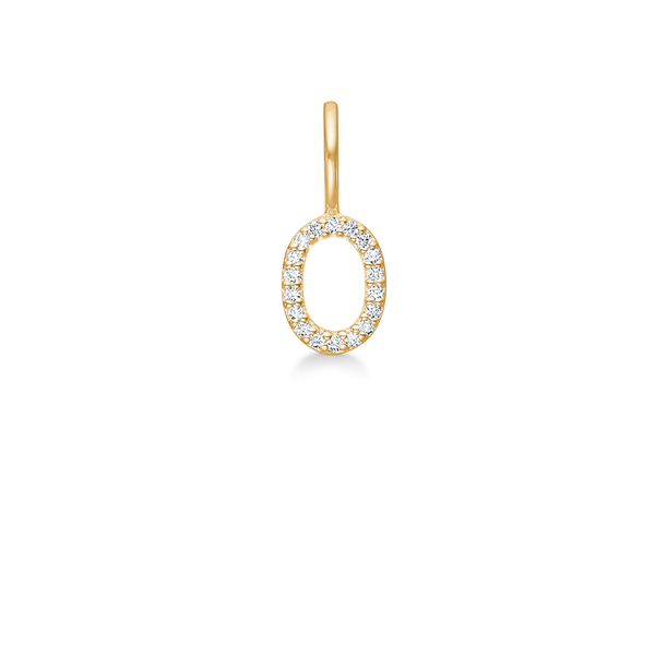 My O Diamond Pendant - 18kt Yellow Gold