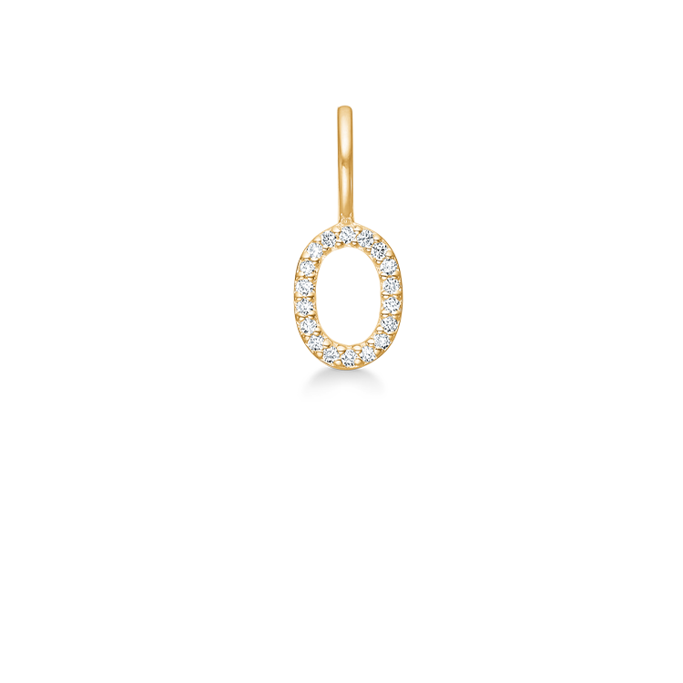 My O Diamond Pendant - 18kt Yellow Gold