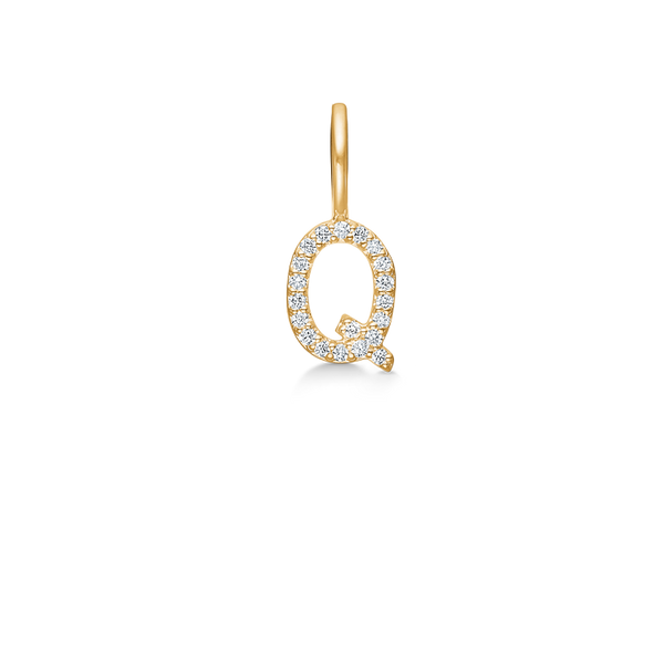 My Q Diamond Pendant - 18kt Yellow Gold