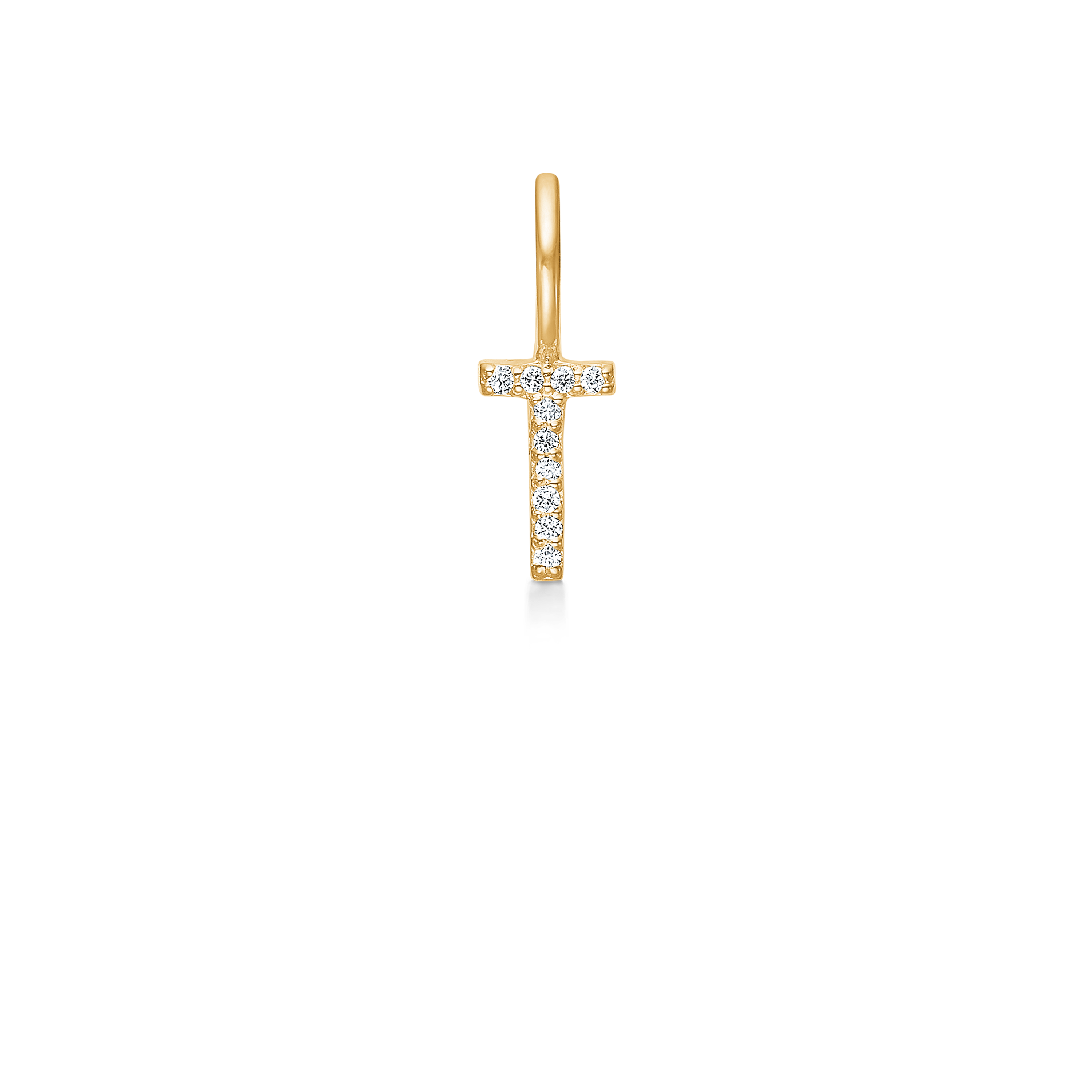 My T Diamant Anheng - 18kt Gult Gull