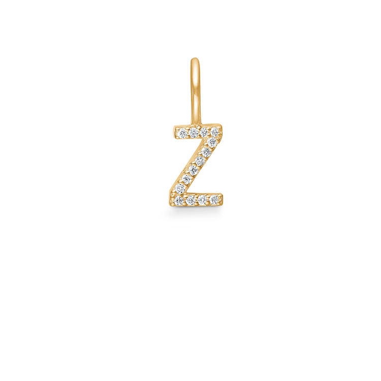 My Z Diamant Anheng - 18kt Gult Gull