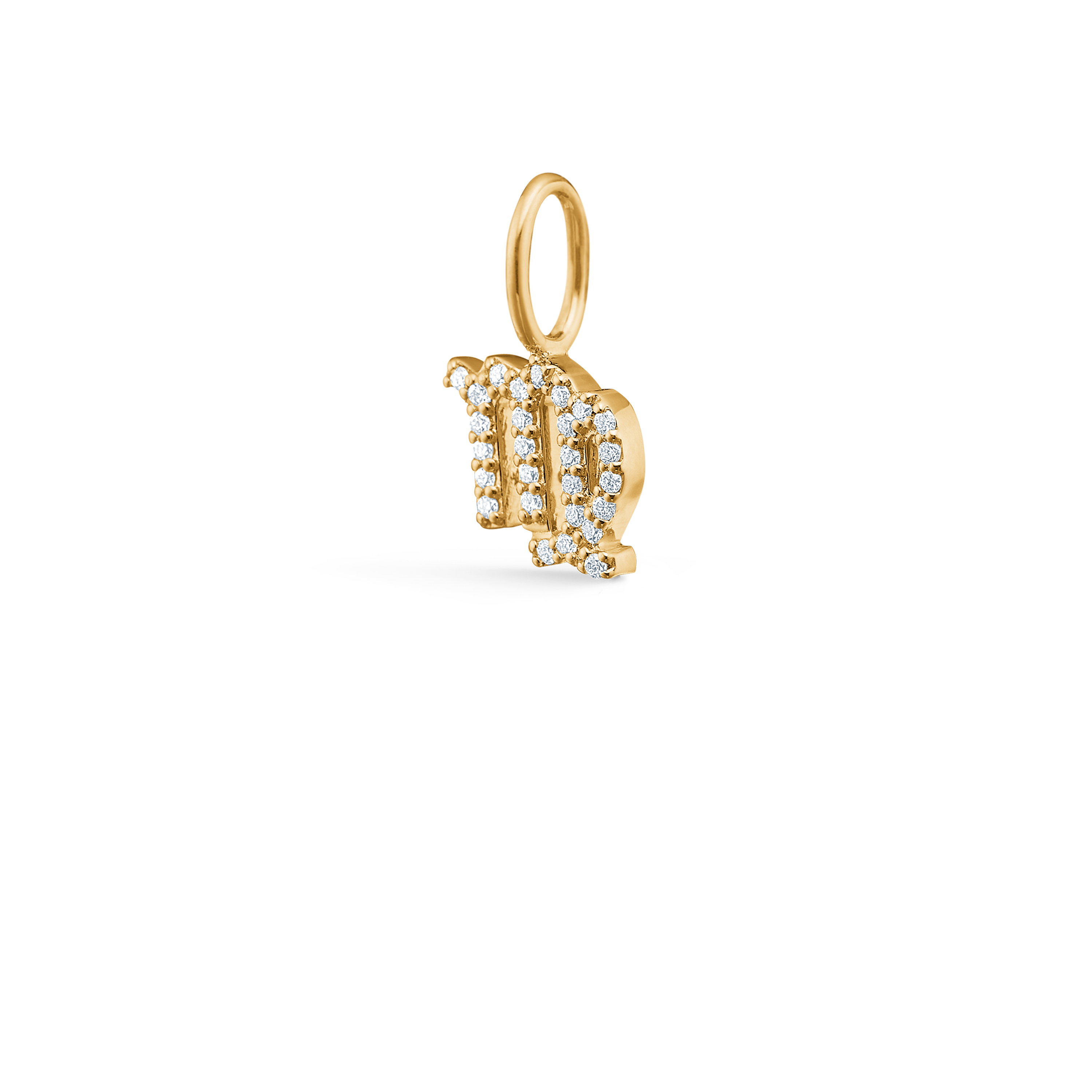 My Jomfruen Diamant Anheng - 18kt Gult Gull