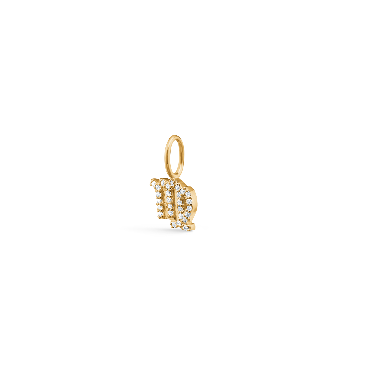 My Jomfruen Diamant Anheng - 18kt Gult Gull