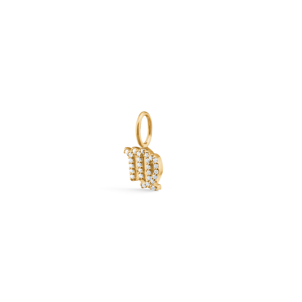 My Zodiac diamond Virgo Pendant - 18kt Yellow Gold